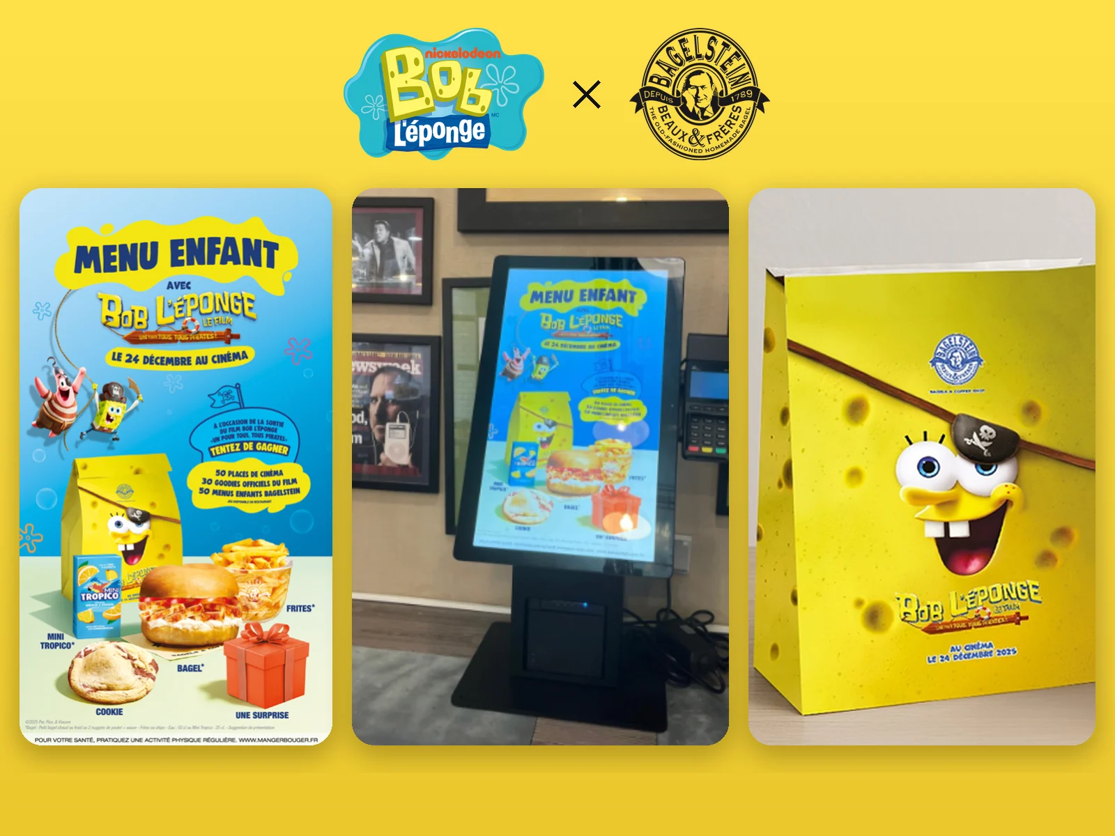 Bob l’Éponge, le film for Nickelodeon × Bagelstein